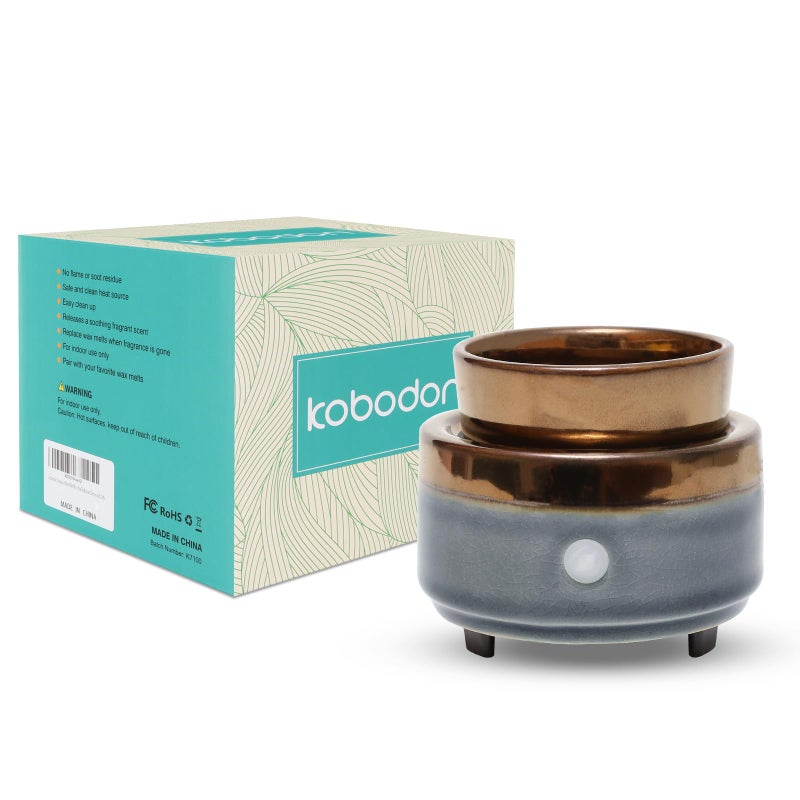 kobodon Ceramic Candle Wax Warmer,Home Fragrance Diffuser, Wax Melter Fragrances Candles Oils, Fragrance Warmer Candles or Wax Melts as Gifts for Mom Grandma Women - Image 2