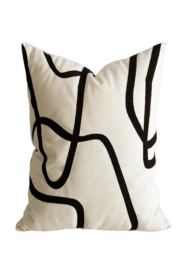 DOKOT Modern Abstract Decorative Throw Pillow Cover 18x18 inch Square Cushion Case for Home Couch Sofa - Image 1