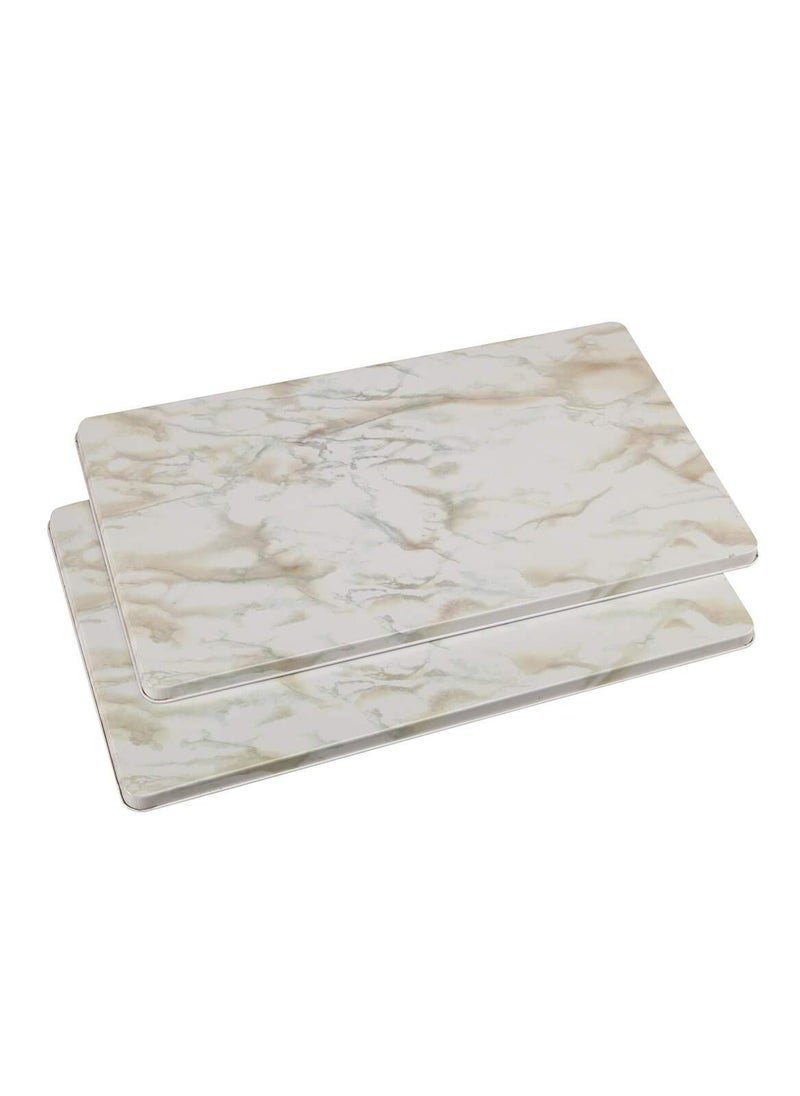 Miles Kimball Miles Kimball Marble Burner Covers Set of 2  White 1x1175x205 
