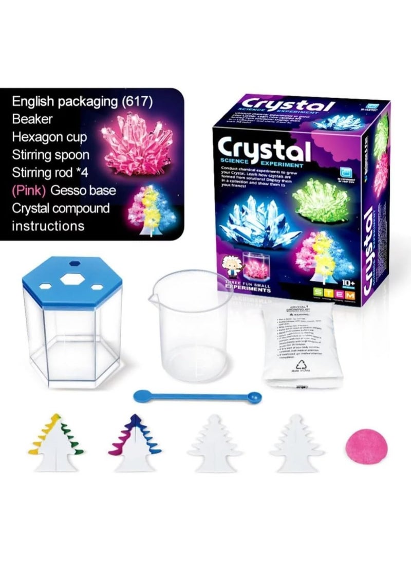 ستيم كريستال العلوم تجربة كيت - دي تزايد مجموعة للأطفال-الجذعية الكيمياء مختبر مع الملونة 3 د الاستكشاف - Image 3