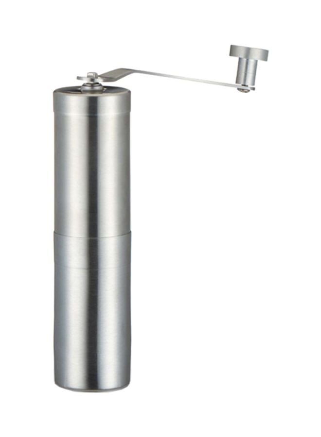 NIBEMINENT Stainless Steel Manual Coffee Grinder Silver - Image 1