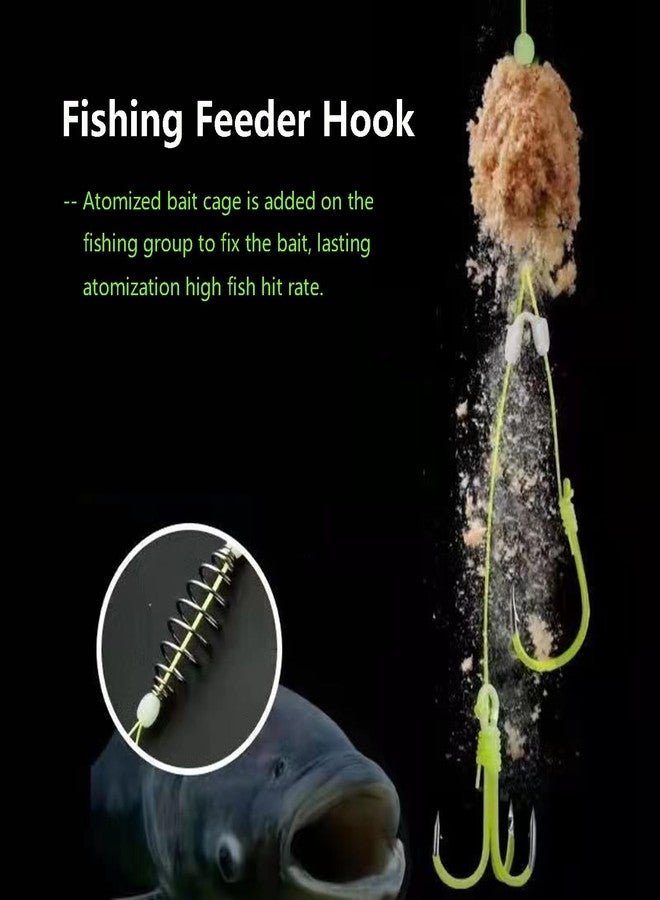 Dyxssm Drum Spring Feeder Fishing Hooks, Carp Bait Traps Fishing Hook (5pcs, 6#) - Image 5