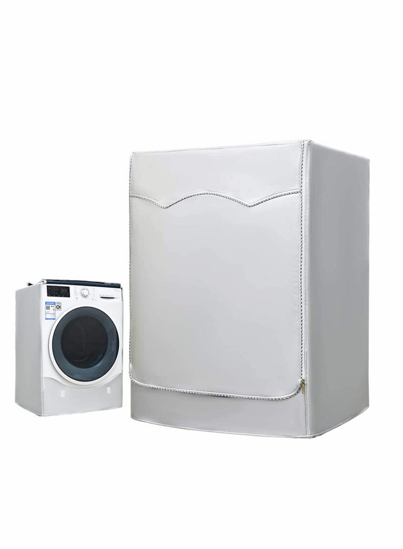 Zikra Washing Machine Cover, Sunscreen Dustproof Cover For Front Load Washer Protection For Home Laundry, Dust proof and Anti-aging Anti-ageing Water Resistant of Washing Machine - Image 1