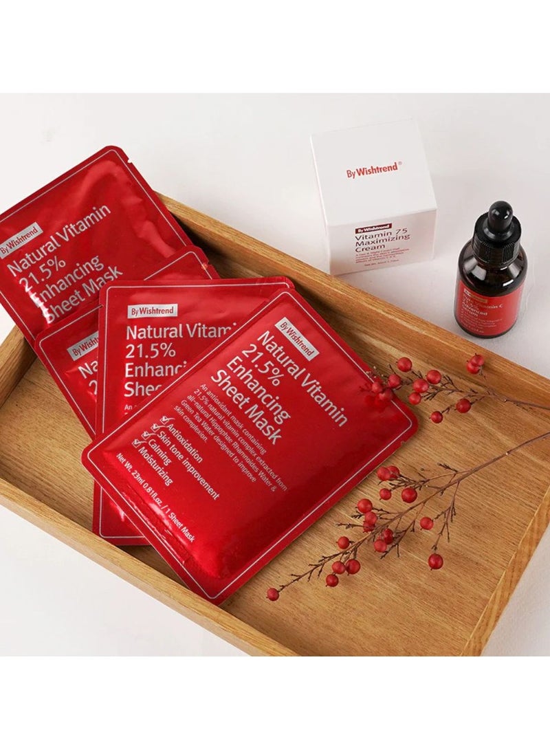 باي ويشترند قناع فيتامين سي الطبيعي من ويشترند، قناع ورقي مُعزز لتجديد البشرة، وحدة واحدة - Image 4