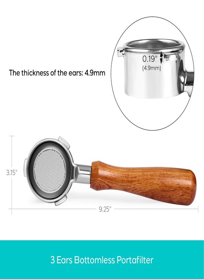 Casabrews 58mm Bottomless Portafilter with 3 Ears, Professional Espresso Portafilter with Filter Basket and Puck Screen, Compatible with CASABREWS Ultra, 5700 Series, 4700Gense and Neutron Pro - Image 5