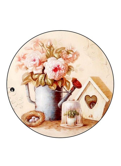 Flowers Printed Mouse Pad Multicolour
