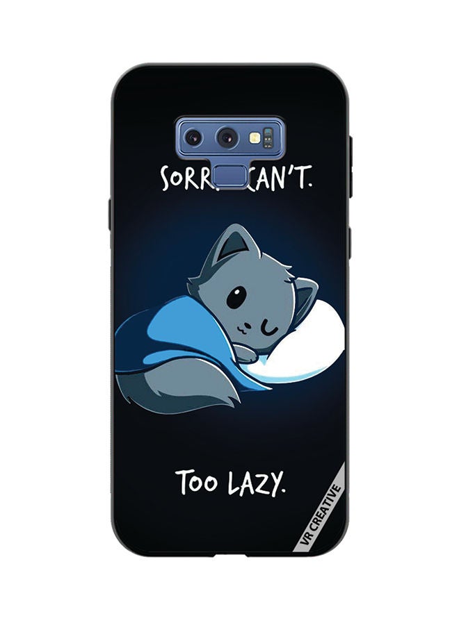VR CREATIVE Protective Case Cover For Samsung Galaxy Note 9 Sorry Cant Too Lazy Design Multicolour - Image 1