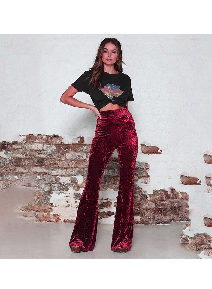 2023 Women's Pants High-Waisted Canary Casual Wide-Leg Pants  - Image 1