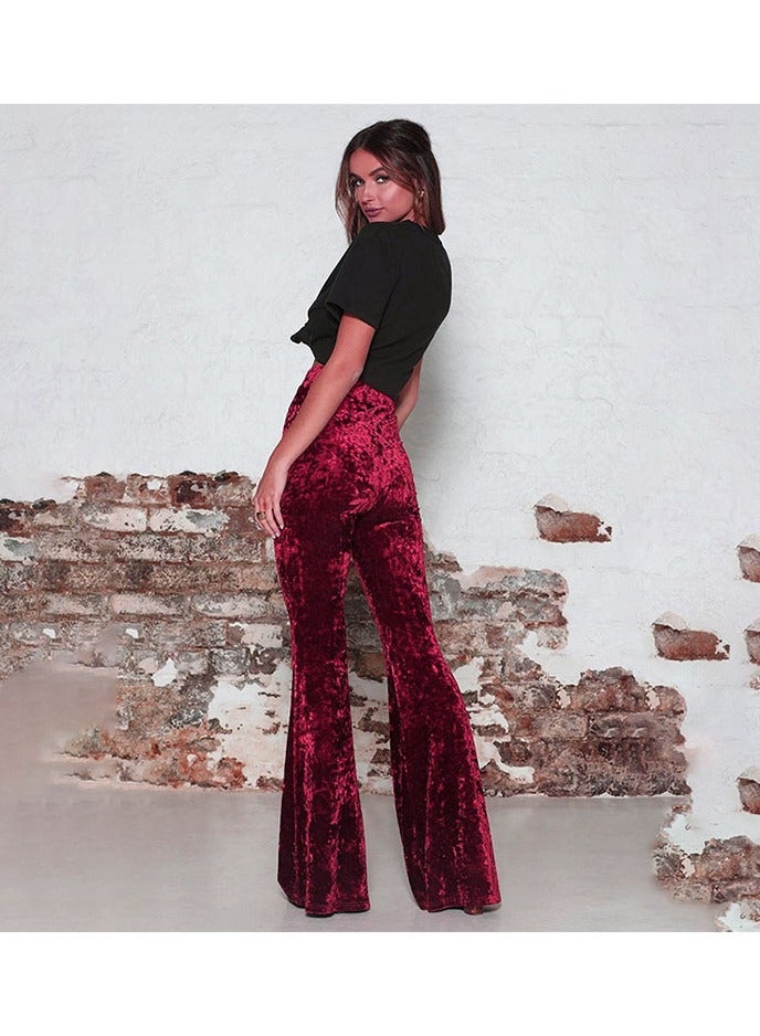 2023 Women's Pants High-Waisted Canary Casual Wide-Leg Pants  - Image 3