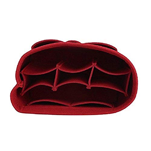 ZTUJO Purse Organizer Insert, Felt Bag Organizer For Handbag, 13 Colors, 6 Sizes (Large, Red) - Image 5