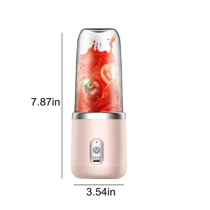 Qlect Portable Blender For Smoothie And Juices : Powerful 40 Watts Juicer Blender that Can Crush Ice too | Juicer Machine With 1800 Mah Rechargeable Battery-Smoothie Blender With Built In 400 ML Jar - Image 4