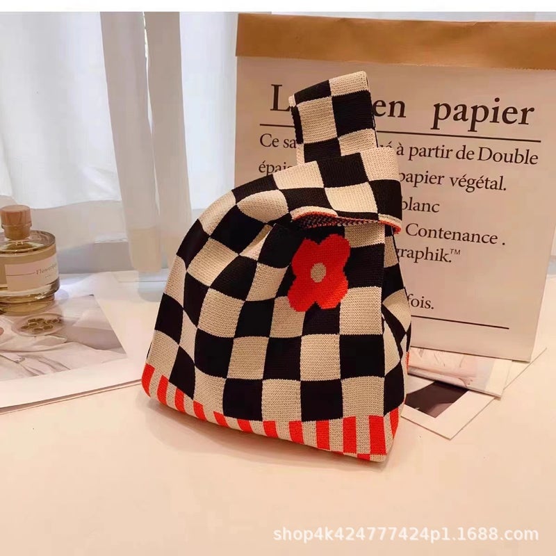 Knitted Bag Handbag Bucket Bag Tote Bag Woven Bag Women'S Bag Women'S Bag Vest Bag Simple Hand Gift - Image 1