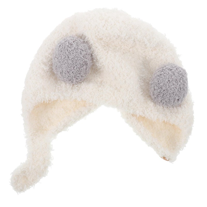 Baby Kids Winter Earmuff Hat Infant Toddler Warm Cap with Double Ball Ears Assorted Colors - Image 2