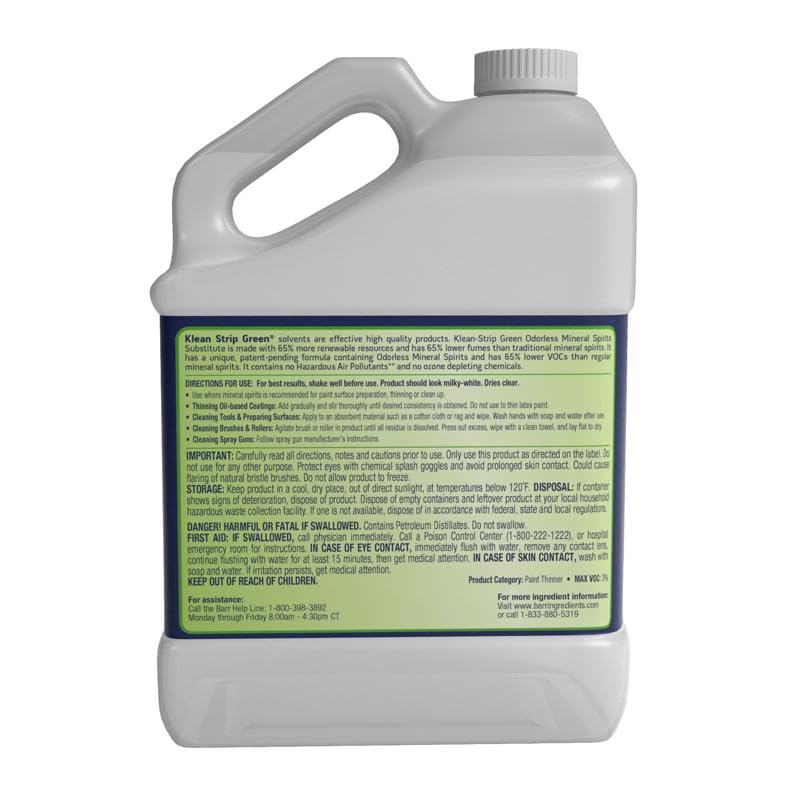 Klean Strip KLEAN-STRIP Green Odorless Mineral Spirits for CARB 1 gal - Image 2