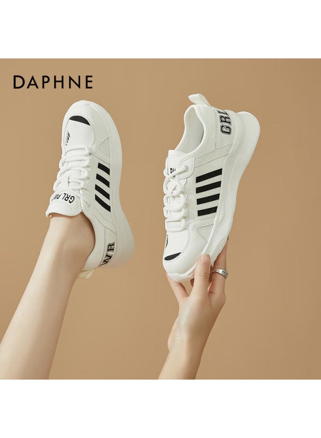Daphne Soft-soled Sneakers For Women, Thick-soled Lightweight Fashionable Breathable Casual Running Shoes 4623303071 White 37 - Image 2