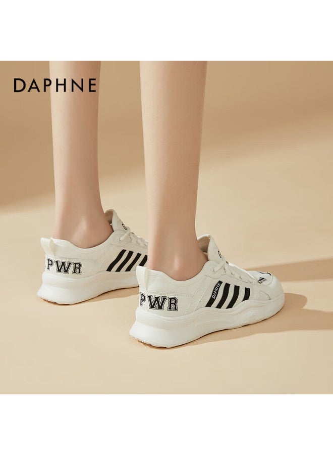 Daphne Soft-soled Sneakers For Women, Thick-soled Lightweight Fashionable Breathable Casual Running Shoes 4623303071 White 37 - Image 5