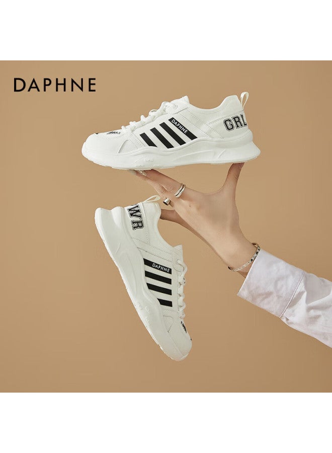 Daphne Soft-soled Sneakers For Women, Thick-soled Lightweight Fashionable Breathable Casual Running Shoes 4623303071 White 37 - Image 4