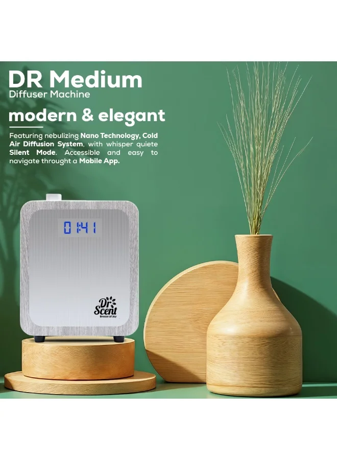 Dr Scent DR Scent Breeze of Joy Essential Oil Diffuser Fragrance Machine White (Medium)