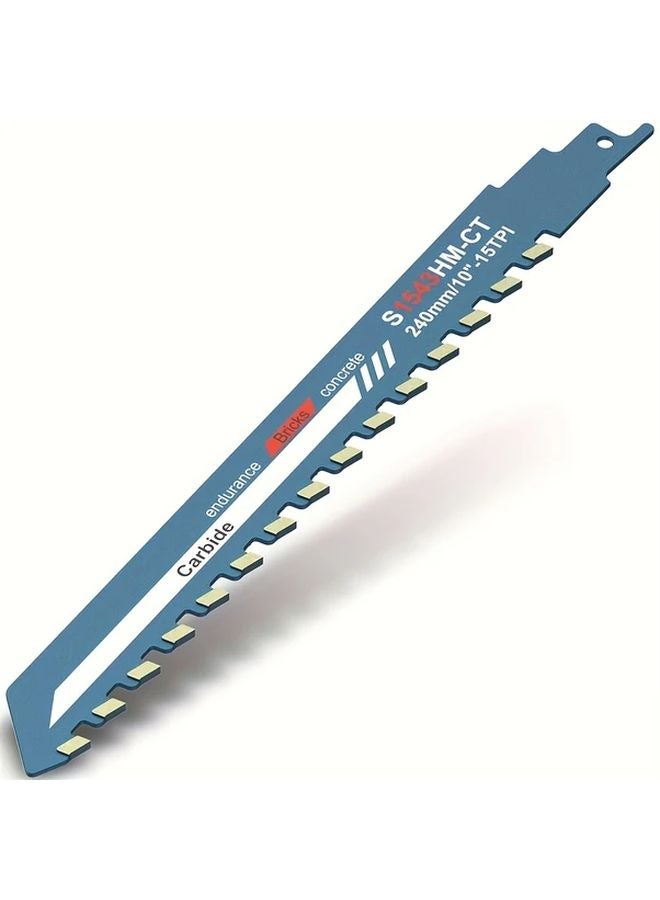 10 Inch Tungsten Steel Reciprocating Saw Blade For Brick Concrete Cement Cutting - Image 1