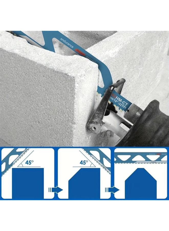 10 Inch Tungsten Steel Reciprocating Saw Blade For Brick Concrete Cement Cutting - Image 5