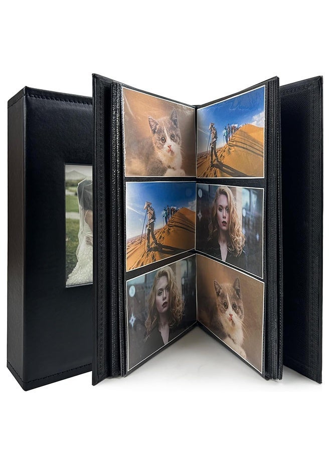 Joshberg Photo Album 4x6 for 300 Photos Pictures PU Leather Cover for Wedding Albums Family Photo Book Pocket Vacation Birthday Photo Albums Hold - Image 3