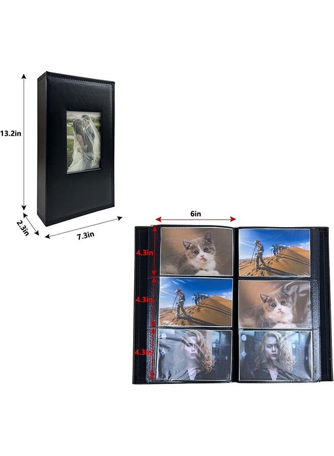Joshberg Photo Album 4x6 for 300 Photos Pictures PU Leather Cover for Wedding Albums Family Photo Book Pocket Vacation Birthday Photo Albums Hold - Image 2