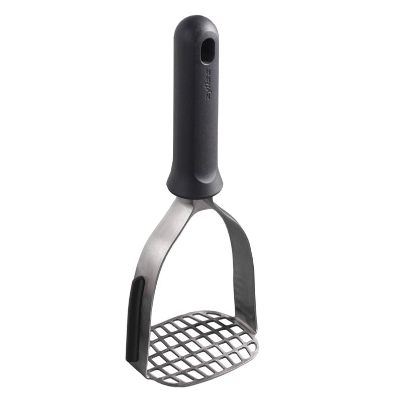 Zyliss Stainless Steel Potato Masher Food Smasher for Potatoes Avocados More Home Kitchen Essentials Accessories Manual Potato Masher Tool DishwasherSafe Vegetable Masher Grey - Image 2