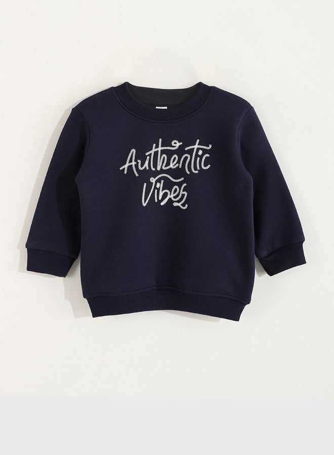 ال سي وايكيكي سويتر أولادي بياقة دائرية - Image 1