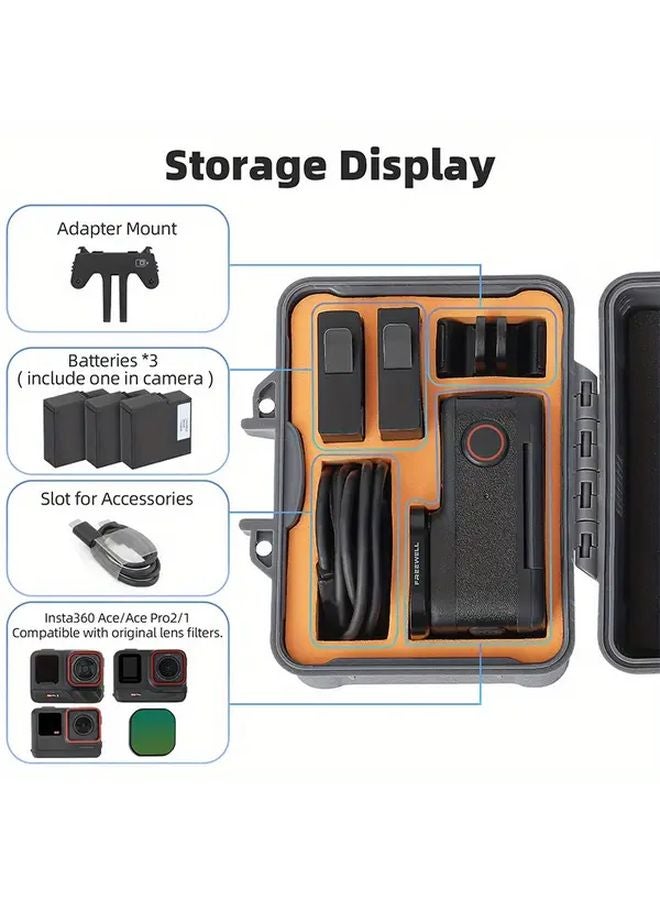 Mini Hard Case For Insta360 Ace Pro 2 Ace Pro Camera Shockproof Travel Storage Bag - Image 2