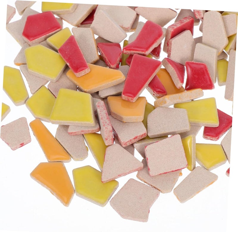 Angoily DIY Mosaic Ceramic Tiles for Crafts Irregular Mixed Colors for Home Decoration Art Projects and Flowerpots Pack - Image 3