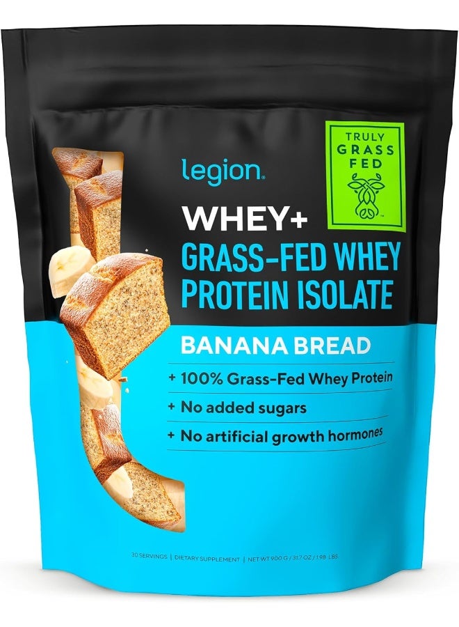 LEGION Whey+ Protein whey Isolate from Grass Fed Cows - Whey Protein Isolate Powder Low Calorie, Non-GMO, Sugar Free, Lactose and Gluten Free, All Natural Protein Powder for Men & Women (30 Servings) - Image 1