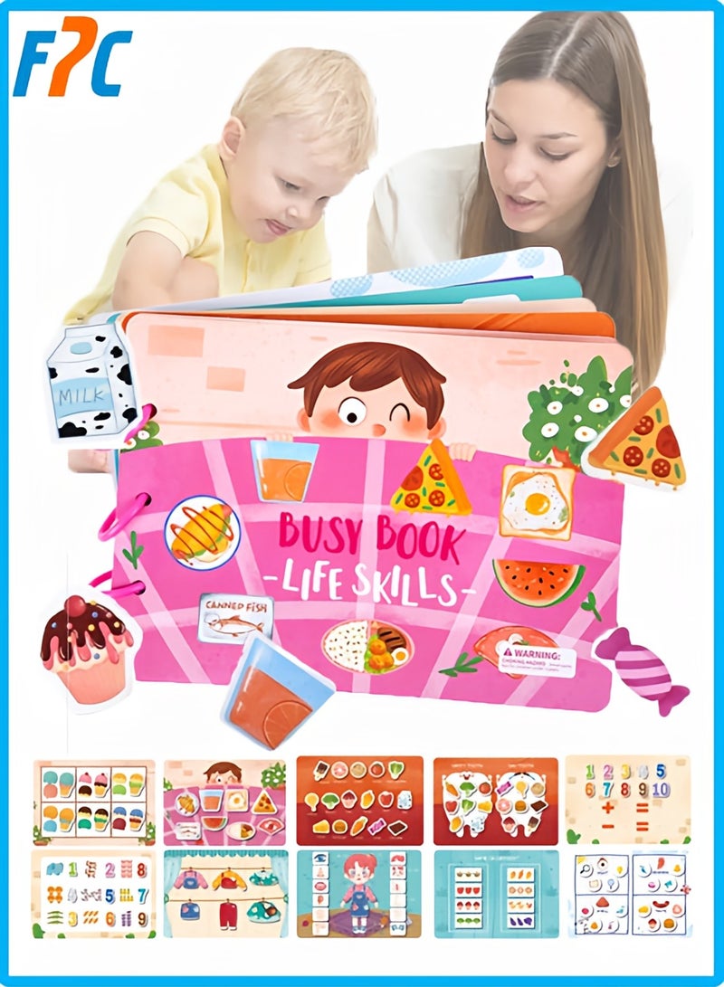 أف بي سي كتب مشغولة للأطفال الصغار ، كتاب مونتيسوري مشغول للأطفال لتطوير مهارات التعلم ، كتاب هادئ للمستوى المتقدم للأطفال الصغار ، ألعاب تعليمية ما قبل المدرسة للأولاد والبنات في سن 2-6 - Image 1