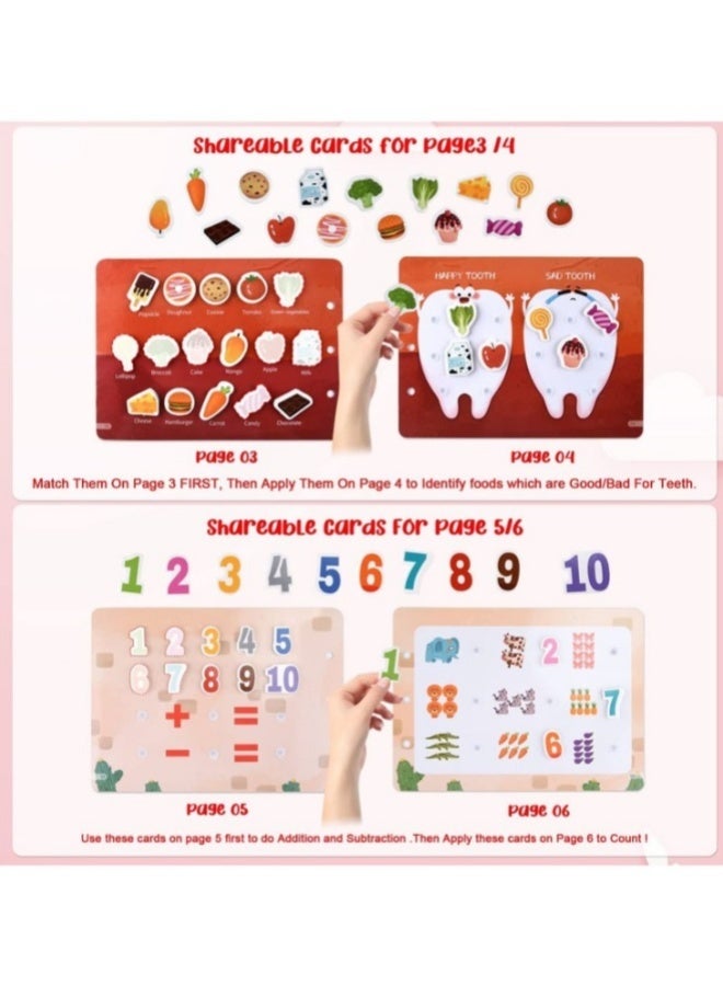 أف بي سي كتب مشغولة للأطفال الصغار ، كتاب مونتيسوري مشغول للأطفال لتطوير مهارات التعلم ، كتاب هادئ للمستوى المتقدم للأطفال الصغار ، ألعاب تعليمية ما قبل المدرسة للأولاد والبنات في سن 2-6 - Image 4