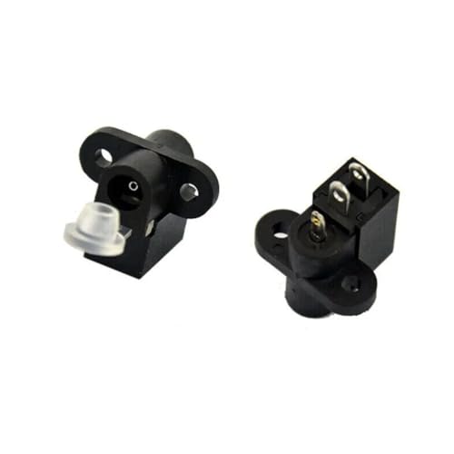 JN CREATIONS 12V/6V Charging Port Socket For Kids Ride-On Car, Jeep, Bike, And Scooter - Round Hole Charger Socket, Black - Image 1