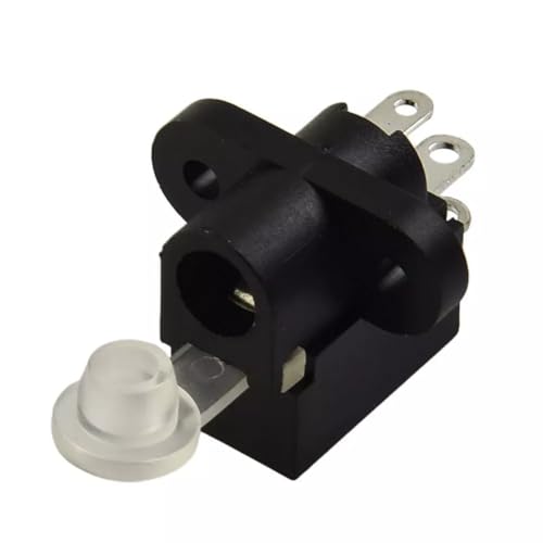 JN CREATIONS 12V/6V Charging Port Socket For Kids Ride-On Car, Jeep, Bike, And Scooter - Round Hole Charger Socket, Black - Image 3