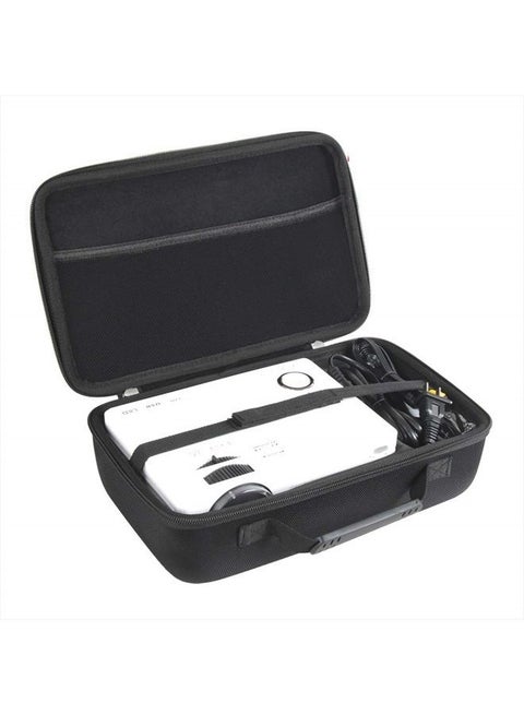 Hard Travel Case for QXK 2022 Upgraded 7500Lumens Mini ProjectorProjector/QKK Mini Projector 4500Lumens Portable LCD Projector (Case for Projector+Power Cable)