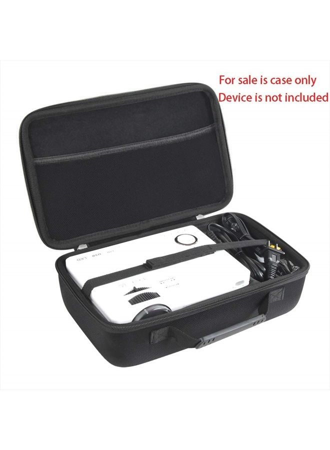 Hard Travel Case for QXK 2022 Upgraded 7500Lumens Mini ProjectorProjector/QKK Mini Projector 4500Lumens Portable LCD Projector (Case for Projector+Power Cable)