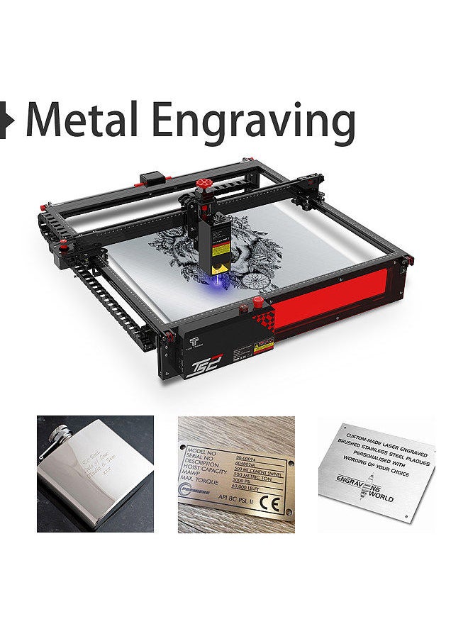 Two Trees TS2-20W Laser Engraver Professional Engraving Machine Auto Focus with Air Assist 410mm*410mm Large Engraving Area Compressed Spot Technology 20W Laser Power Support Offline Working  - Image 5