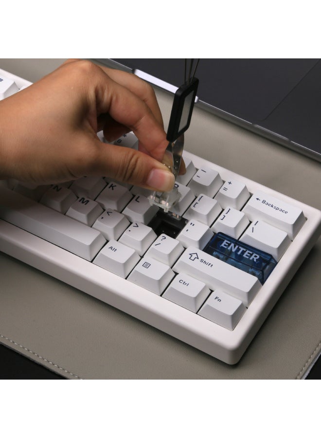 QK61 V2 Three-Mode Mechanical Keyboard VIA/QMK Wireless Bluetooth Gasket Structure Mechanical Keyboard-Color:Black  - Image 3