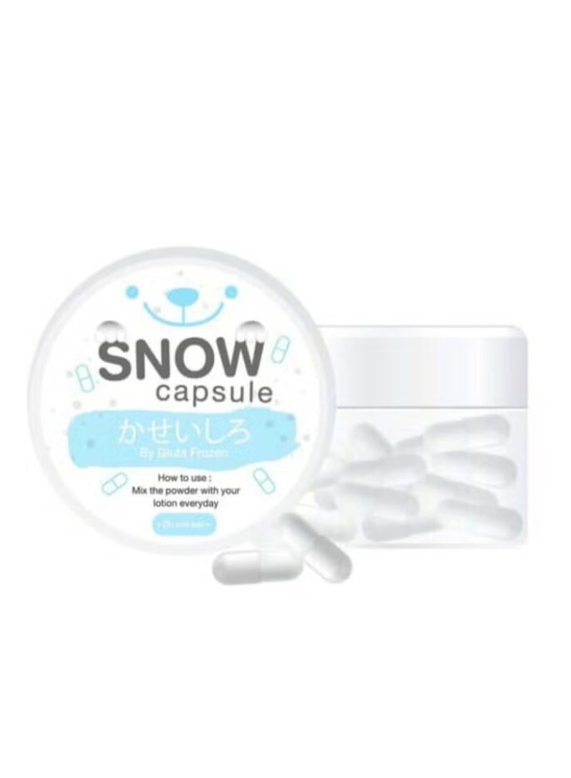 Snow Capsule – Skincare Lotion Enhancer | 30 Capsules (500mg) for Healthy & Bright Skin - Image 1