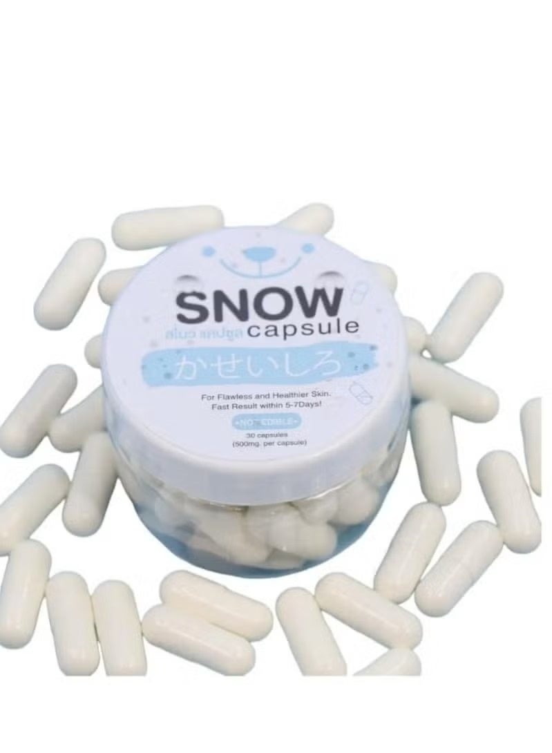 Snow Capsule – Skincare Lotion Enhancer | 30 Capsules (500mg) for Healthy & Bright Skin - Image 3