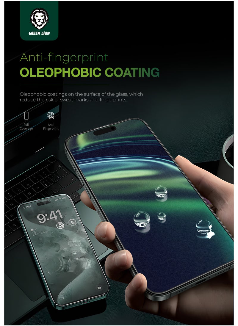iPhone 16 Pro Max Privacy Glass Protector / 9H Steve Matte / Scratch Resistant / Anti-Peeping / Anti Fingerprint / Grease Resistance / Highly Responsive / Oleophobic Coating - Clear