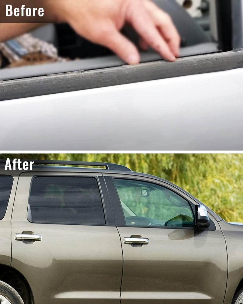 TIKSCIENCE Weatherstrip Window Moulding Trim Seal Belt for Toyota Sequoia 2008-2020 - Image 4