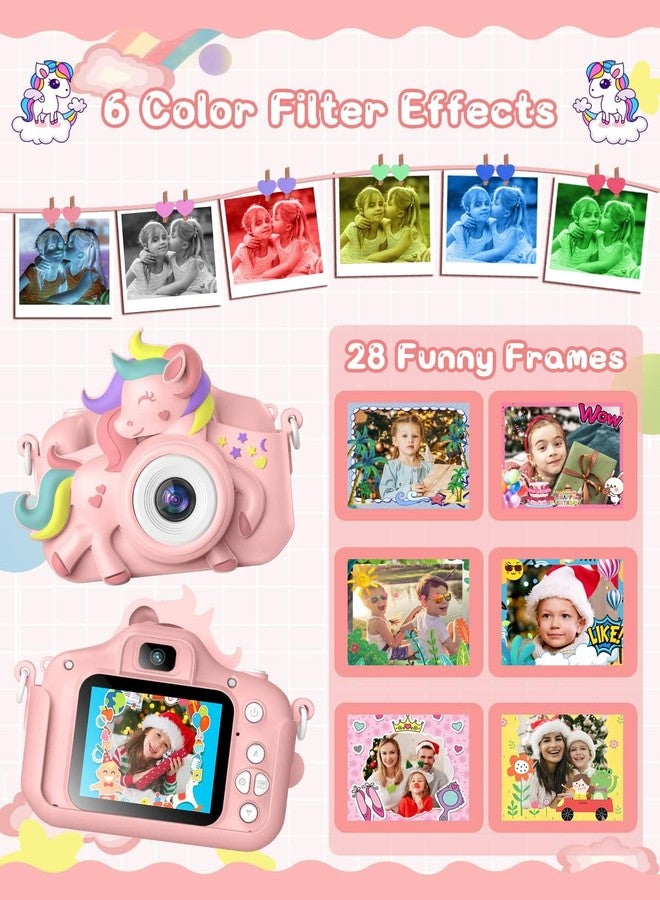 Gofunly Kids Camera for 3-8 Years Old Toddlers Childrens Boys Girls Selfie Camera 20 MP HD 1080P IPS Screen Dual Digital Toy Camera for Kids Christmas Birthday Gifts with 32Gb Card - Image 3