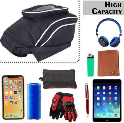 SELVIKE Motorcycle Tank Bag, Universal Waterproof with Strong Magnetic Gas (Tank Bag with Phone Window) | Nylon - Image 5