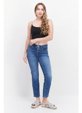 Zero Women Slim Fit Washed Stretchable Denim Jeans, Blue  - Image 2