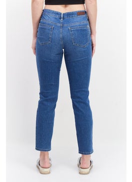 Zero Women Slim Fit Washed Stretchable Denim Jeans, Blue  - Image 4
