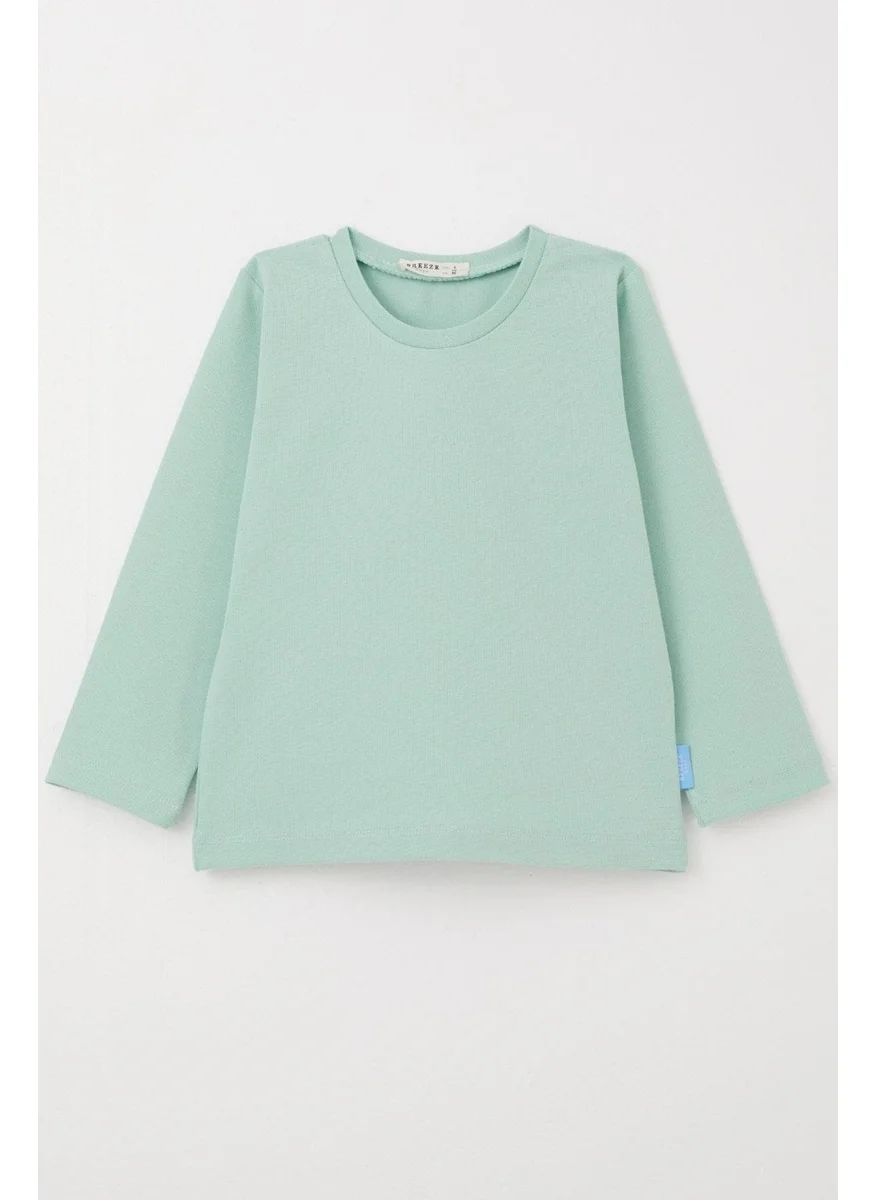 Breeze Baby Boy Long Sleeve T-Shirt Basic 9 Months-3 Years, Aqua Green