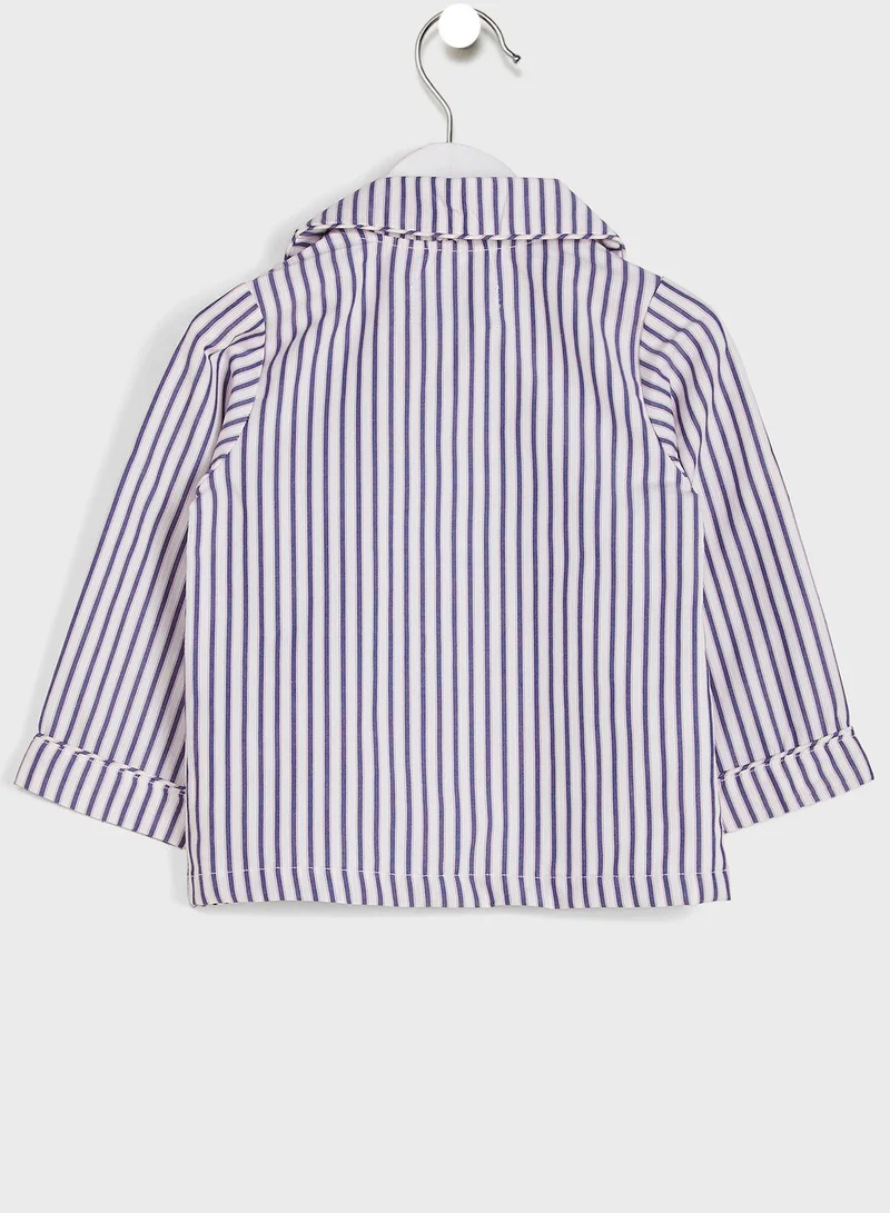 Nautinati Striped Cotton Night Suit