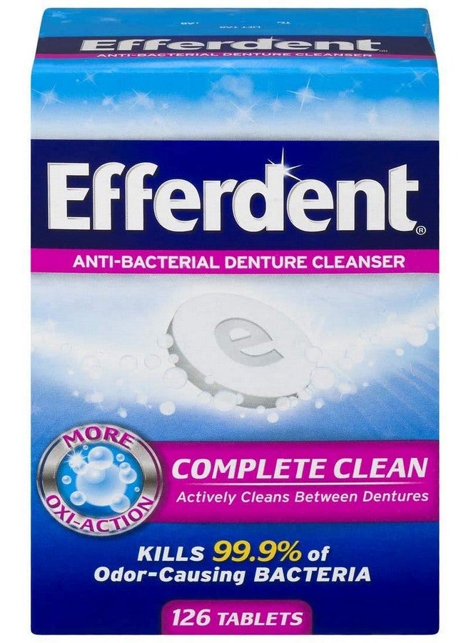 Efferdent Efferdent Anti-Bacterial Denture Cleanser-126 Count - Image 1